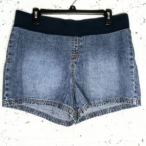 Motherhood Maternity Large Jean Stretchy Shorts